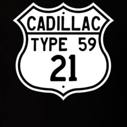 1921 Cadillac Type 59 Highway Route Sign T Shirt