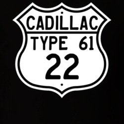 1922 Cadillac Type 61 Highway Route Sign T Shirt