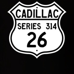 1926 Cadillac Series 314 Highway Route Sign T Shirt