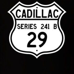 1929 Cadillac Series 241 B Highway Route Sign T Shirt