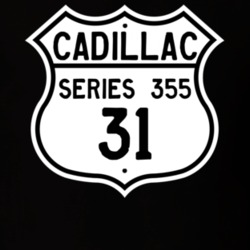 1931 Cadillac Series 355 Highway Route Sign T Shirt