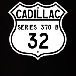 1932 Cadillac Series 370 B Highway Route Sign T Shirt