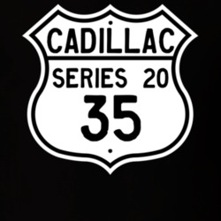 1935 Cadillac Series 20 Highway Route Sign T Shirt