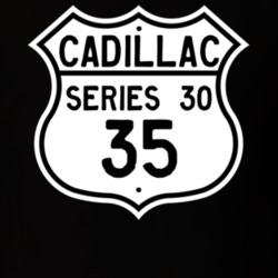 1935 Cadillac Series 30 Highway Route Sign T Shirt