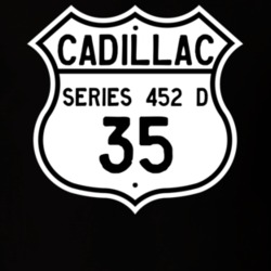 1935 Cadillac Series 452 D Highway Route Sign T Shirt