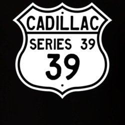 1939 Cadillac Series 39 Highway Route Sign T Shirt