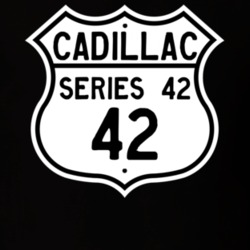 1942 Cadillac Series 42 Highway Route Sign T Shirt