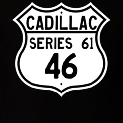 1946 Cadillac Series 61 Highway Route Sign T Shirt