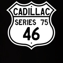 1946 Cadillac Series 75 Highway Route Sign T Shirt