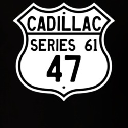 1947 Cadillac Series 61 Highway Route Sign T Shirt