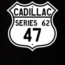 1947 Cadillac Series 62 Highway Route Sign T Shirt