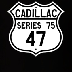 1947 Cadillac Series 75 Highway Route Sign T Shirt