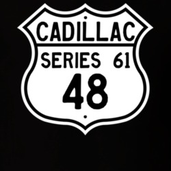 1948 Cadillac Series 61 Highway Route Sign T Shirt
