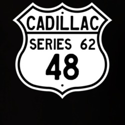 1948 Cadillac Series 62 Highway Route Sign T Shirt