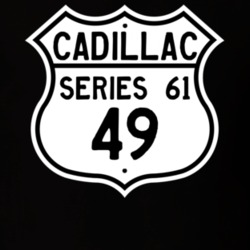 1949 Cadillac Series 61 Highway Route Sign T Shirt