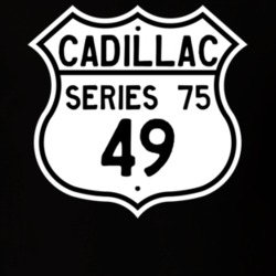 1949 Cadillac Series 75 Highway Route Sign T Shirt