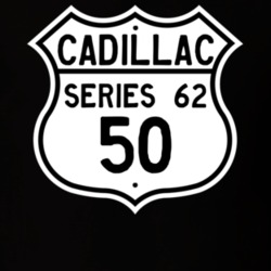 1950 Cadillac Series 62 Highway Route Sign T Shirt