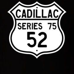 1952 Cadillac Series 75 Highway Route Sign T Shirt