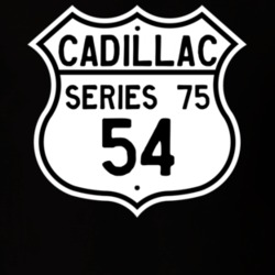 1954 Cadillac Series 75 Highway Route Sign T Shirt