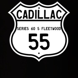1955 Cadillac Series 60 S Fleetwood Highway Route Sign T Shirt