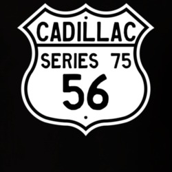 1956 Cadillac Series 75 Highway Route Sign T Shirt