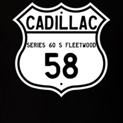 1958 Cadillac Series 60 S Fleetwood Highway Route Sign T Shirt