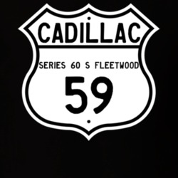 1959 Cadillac Series 60 S Fleetwood Highway Route Sign T Shirt