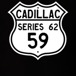1959 Cadillac Series 62 Highway Route Sign T Shirt