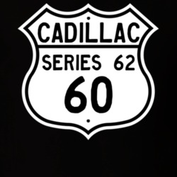 1960 Cadillac Series 62 Highway Route Sign T Shirt
