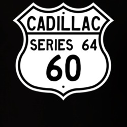 1960 Cadillac Series 64 Highway Route Sign T Shirt