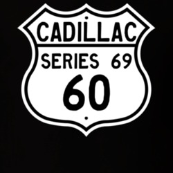 1960 Cadillac Series 69 Highway Route Sign T Shirt