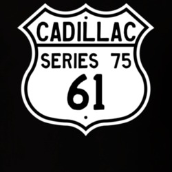 1961 Cadillac Series 75 Highway Route Sign T Shirt