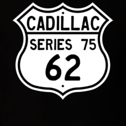 1962 Cadillac Series 75 Highway Route Sign T Shirt