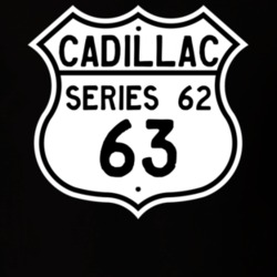 1963 Cadillac Series 62 Highway Route Sign T Shirt