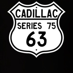 1963 Cadillac Series 75 Highway Route Sign T Shirt