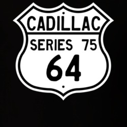 1964 Cadillac Series 75 Highway Route Sign T Shirt