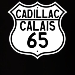 1965 Cadillac Calais Highway Route Sign T Shirt