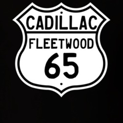 1965 Cadillac Fleetwood Highway Route Sign T Shirt