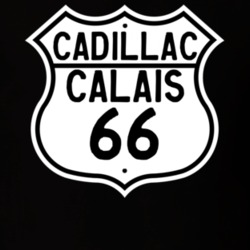 1966 Cadillac Calais Highway Route Sign T Shirt