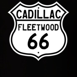 1966 Cadillac Fleetwood Highway Route Sign T Shirt