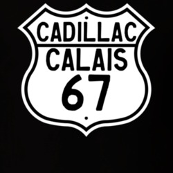 1967 Cadillac Calais Highway Route Sign T Shirt