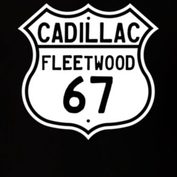 1967 Cadillac Fleetwood Highway Route Sign T Shirt