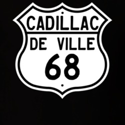 1968 Cadillac De Ville Highway Route Sign T Shirt