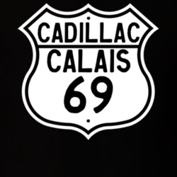 1969 Cadillac Calais Highway Route Sign T Shirt
