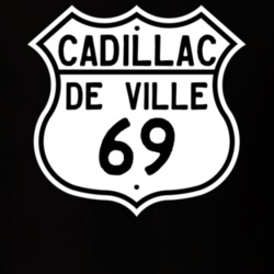 1969 Cadillac De Ville Highway Route Sign T Shirt