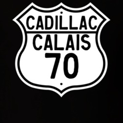 1970 Cadillac Calais Highway Route Sign T Shirt