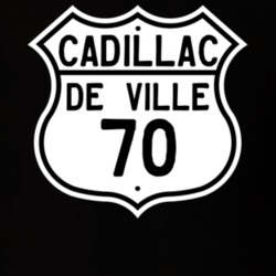 1970 Cadillac De Ville Highway Route Sign T Shirt