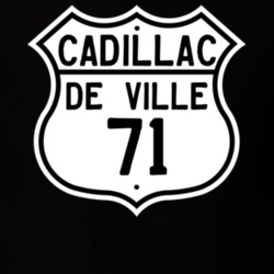 1971 Cadillac De Ville Highway Route Sign T Shirt