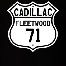 1971 Cadillac Fleetwood Highway Route Sign T Shirt