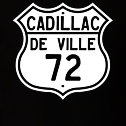 1972 Cadillac De Ville Highway Route Sign T Shirt